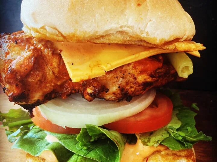 Peri Peri Crispy Chicken Burger